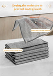 Microfiber Wash Towel Built-in Sponge Steel Wire Ball