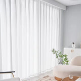 White Tulle Yarn Window Curtains