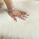 Small Size Heart Shaped Fluffy Rug