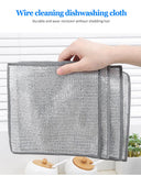 Microfiber Wash Towel Built-in Sponge Steel Wire Ball