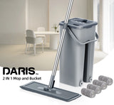 Flat Floor Mop And Bucket Set