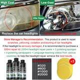 Car Headlight Restoration Polishing Kits