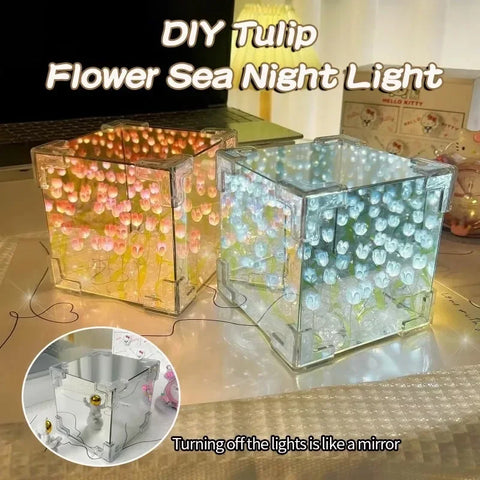 Romantic Tulip Mirror LED Light