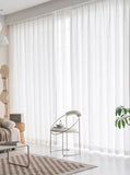 White Tulle Yarn Window Curtains