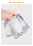 Microfiber Wash Towel Built-in Sponge Steel Wire Ball