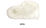 Small Size Heart Shaped Fluffy Rug