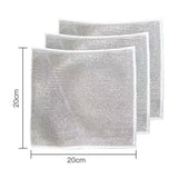 Microfiber Wash Towel Built-in Sponge Steel Wire Ball